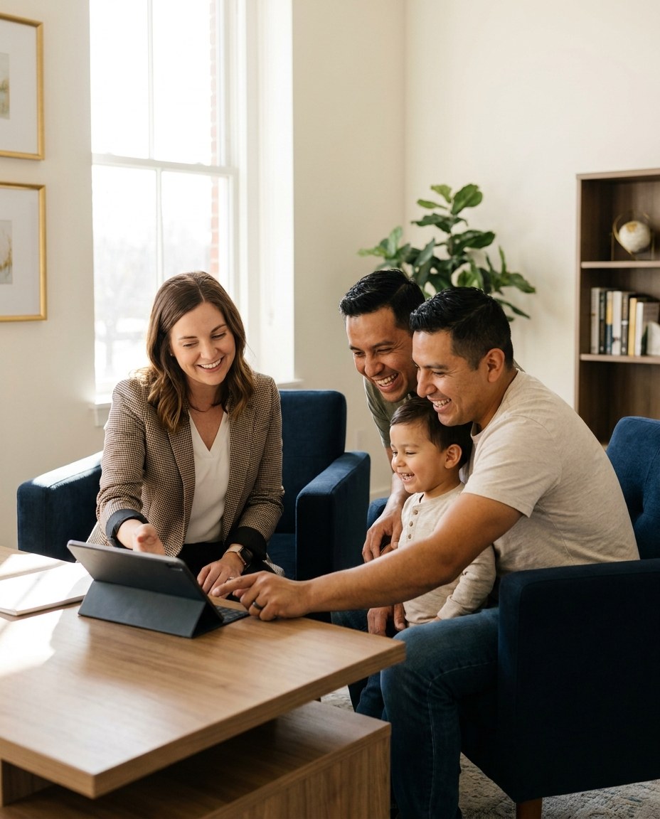 A South Florida family reviewing health plan options with their licensed Segvia agent